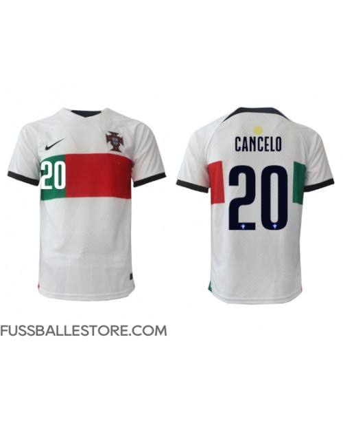 Günstige Portugal Joao Cancelo #20 Auswärtstrikot WM 2022 Kurzarm